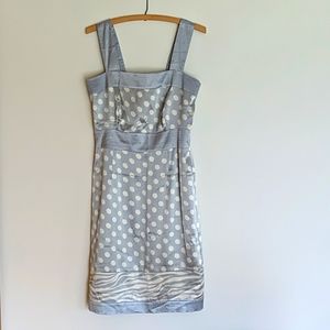 BCBG MaxAzria silk polka dot dress